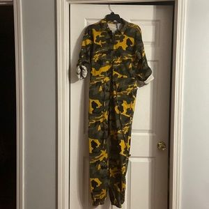 Camo jump suit. Fashion Nova.